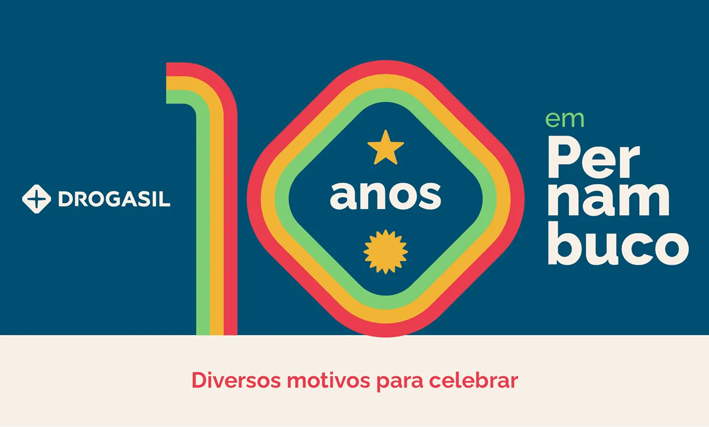 Key Visual 10 Anos em Pernambuco - Drogasil